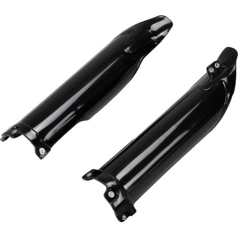 Protections de fourche UFO PLAST en 2 pièces, cache-fourche, couleur : noir