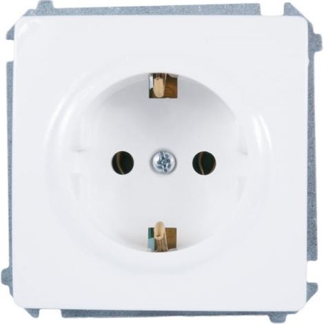 Simon Basic Einzelsteckdose Schuko mit/ohne 16A IP20 weiß BMGSz1.01/11