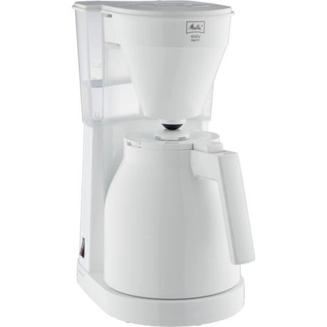 Machine a Cafe - Cafetiere Electrique Melitta Easy Therm II 1023-05 Blanc -  - Thermo-pot a commande a une main, réservoir d'eau transparent (1/2)
