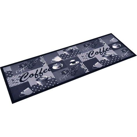 Maison Exclusive - Küchenteppich Waschbar Kaffee Blau 60x300 cm (1/5)