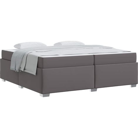 Maison Exclusive - Struttura del letto Grigio 200 x 200 cm PVC (1/5)