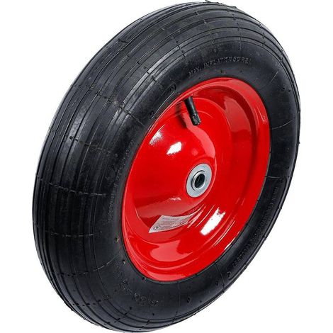 Roue de Brouette 350 mm - Pneu avec Chambre à Air - Résistante et Maniable - D-Work