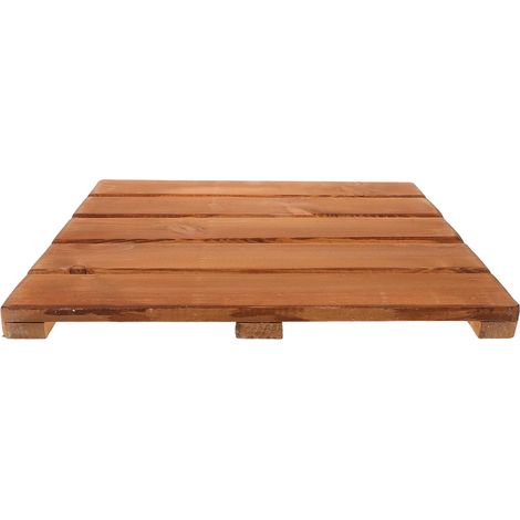 Sauna Holzmatte rutschfest 40cm Hoch mit einfacher Montage