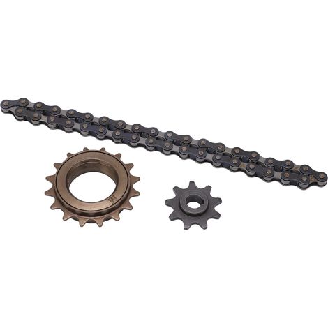 Kit de transmission pour VTT, plateau 16 dents, pignon 9 dents, chaîne 38 maillons, ensemble roue libre et plateau (1/5)