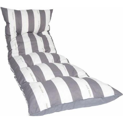 JARDIN PRIVE Sonnenliege Flokati CANCALE 188x56x12 cm grau
