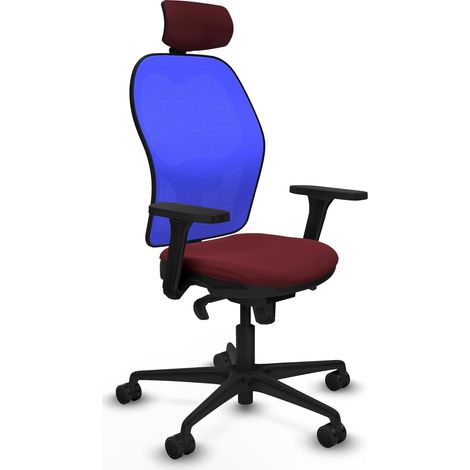 Sedia da ufficio piqueras y crespo Jorquera blu similpelle (1/2)