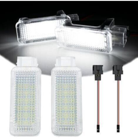 SMD LED Fußraum- und Innenraumleuchten für Audi A2 A3 A4 S4 A5 A6 A8 Q5 Q7, VW Einbau (Plug & Play).