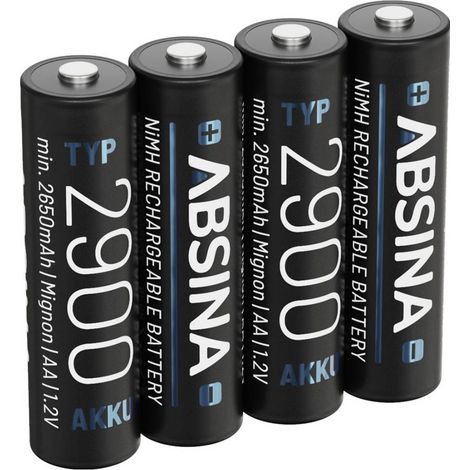 Absina Pile rechargeable LR6 (AA) NiMH 1.2 V 4 pc(s)
