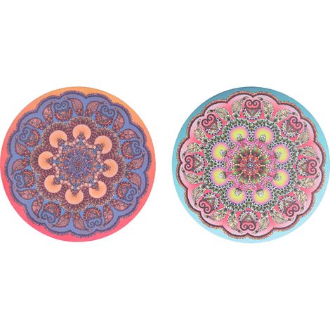 Sous-verres en bambou résistants à la chaleur, robustes et faciles à nettoyer pour cuisine, bureau ou bar (1/5)