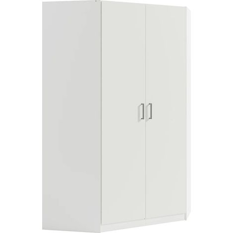 Armadio angolare 2 ante L117 cm Bianco - BELOMY (1/5)