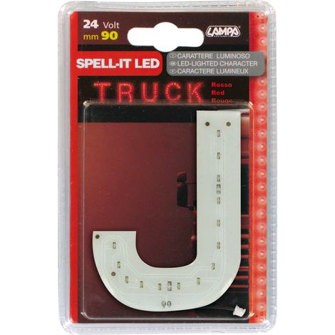 Spell-It Led, 90 mm, 24V - Rosso - J