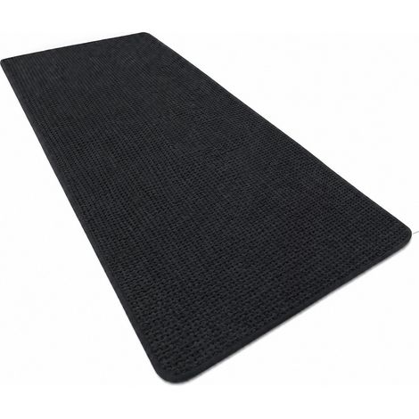 Tapis de bain antidérapant, chenille douce et absorbante, séchage rapide, 43 x 61 cm, gris, envers en caoutchouc, lavable en machine 61 x 150 cmnoir (1/5)