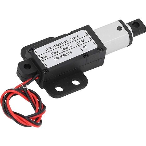 Mini-Elektro-Linearantrieb, 15 mm Hub, 150 N Schubkraft, 4 mm/s Geschwindigkeit, kleiner Linearantrieb mit