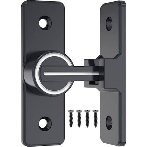 Quincaillerie de verrouillage pour porte de grange, loquet de sécurité à bascule à 90 degrés, convient aux jardins