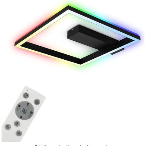 LAMPADA DA SOFFITTO RGB RETROILLUMINATAA LED, DIMMERABILE, CON TELECOMANDO 57x48cm 20W 2700K-6500K RGB