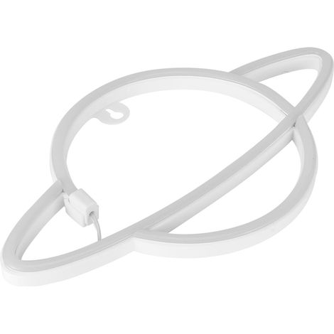 Lampe de nuit décorative LED néon en forme de planète, pour chambre, bar, mariage, alimentation USB/piles, rose (1/5)