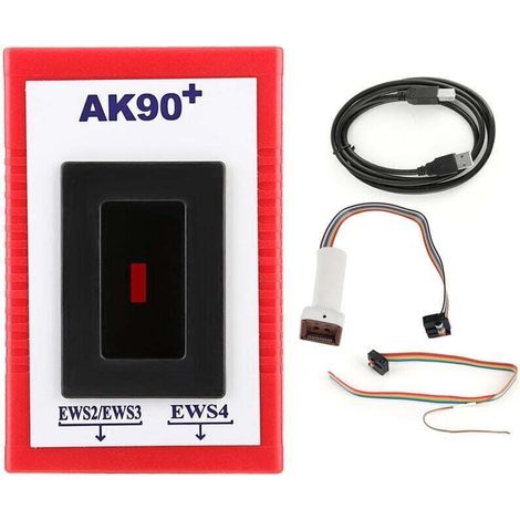 Akozon Programmeur clé. programmeur de clé automatique AK90 + ABS lecture rapide outil de Diagnostic de correspondance V3.19 pour EWS AK90 KEY-PROG