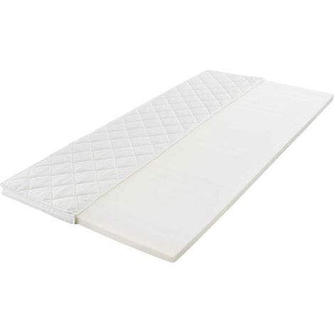 Matratzenauflage 90x200cm Klimafaser Weiß Topper Schoner Bezug Schutz Unterbett (1/4)
