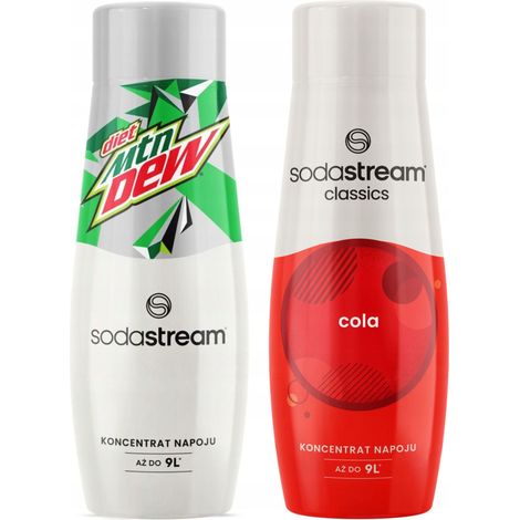 SODASTREAM Cola + Mountain Dew Diät-Limonadensirup-Set 2-tlg. (1/5)