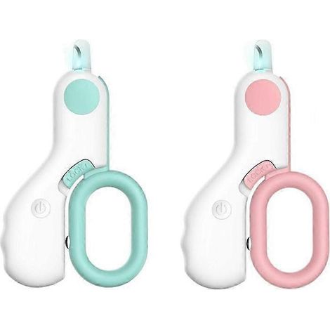 Lot de 2 coupe-ongles LED pour animaux de compagnie : coupe-ongles pour chats, lapins et chiens d'intérieur. (1/5)
