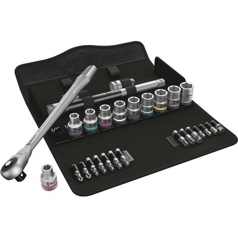 Wera 8100 SC 10 Zyklop Metal-Knarrensatz, 1/2"-Antrieb, zöllig, 28-teilig (1/5)