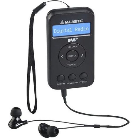 New Majestic RT-196 DAB Persönlich Digital Schwarz