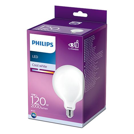 Philips E27 2000 Lumen 4000K Luce Diurna LED Globe 13W (1/2)