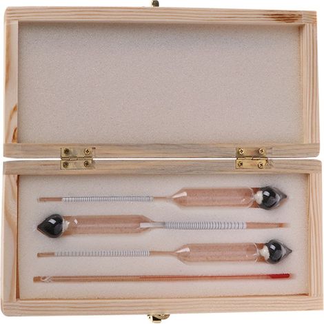 Tester per alcol 0-100% con idrometro, misuratore di concentrazione di alcol + termometro (1/5)
