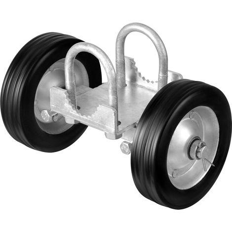 Kit de portail coulissant de 146 mm, kit de quincaillerie pour portail roulant, roulettes universelles réglable, rouleau de guidage robuste pour portail coulissant, porte roulante, 272 kg, noir (1/5)