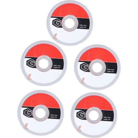 Lot de 5 mèches à dessouder TGK-1015 résistantes à l'oxydation, pour le soudage de composants. (1/5)
