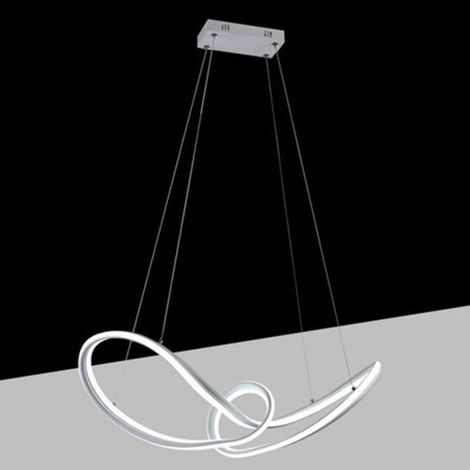 TrAdE Shop Traesio - Lampadario Led Intrecciato A Fiocco A Sospensione 60w Cct 3 Colorazione Di Luce A59-b3c - (1/5)