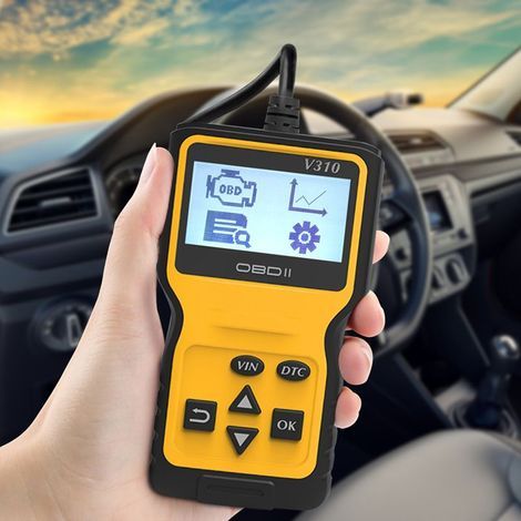 OBD2 Diagnostic Auto Valise Voiture, V310 Scanner Universel Lecteur Code Voiture, OBD Diagnostic Auto Multimarque, Outil de Diagnostic pour Tous Les protocoles OBDII Voitures (1/5)