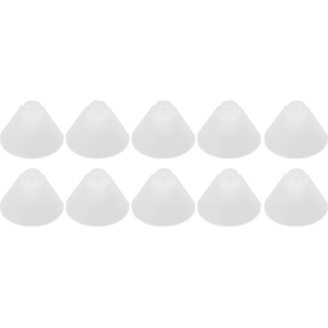 Embouts d'oreille en forme de corne, appareils auditifs, bouchons d'oreille, accessoires pour appareils auditifs, bouchons d'oreille souples, blanc transparent. (1/5)