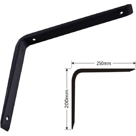 Trade Shop - ANGOLARI STAFF 2PZ SUPPORT REGIONEN 250 X 200 X 30 MM NERO -