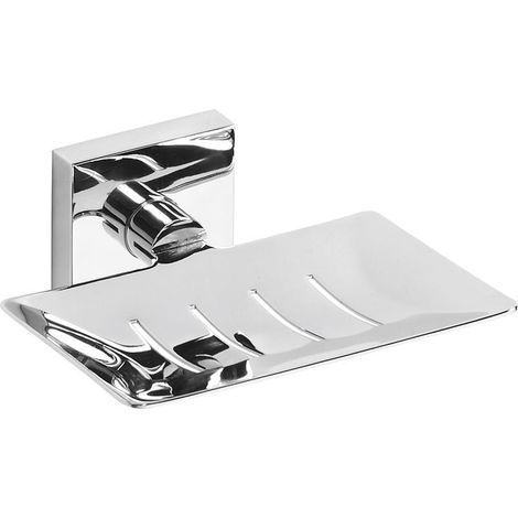 Porte-savon X-SQUARE avec trous, chromé (1/2)