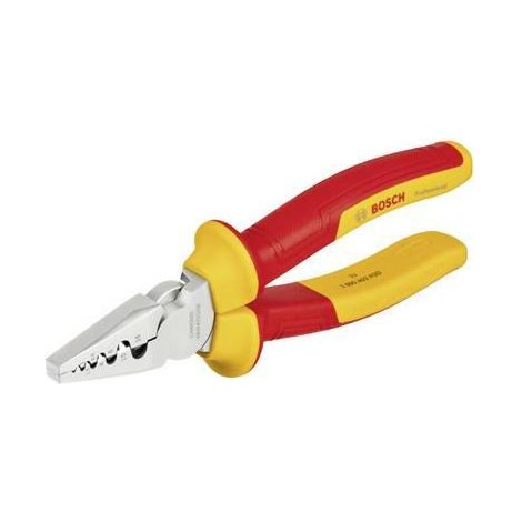 Pince a sertir - BOSCH - 180 mm - VDE - Plage de sertissage 0,25 a 16 mm² - Certifiée jusqu'a 1 000 V (1/3)