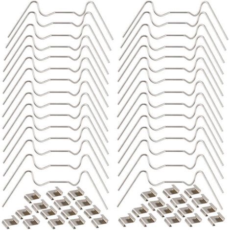Clips de serre pour vitrage (30W et 30Z) Clips de fixation en acier inoxydable Kit de réparation Accessoires Support 60pcs (1/5)