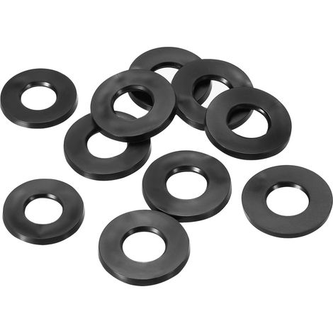 Rondelle Plate En Caoutchouc M12 DI 12/ DE 24 mm Noir 10pcs (1/5)