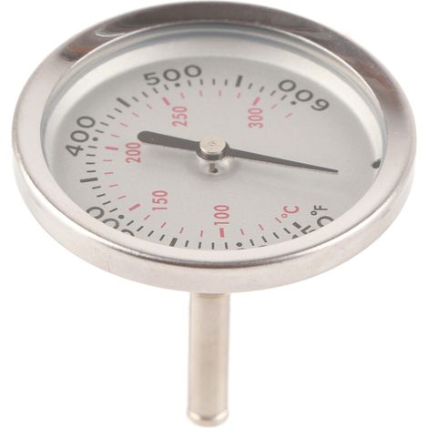 Thermomètre de barbecue bimétallique en acier inoxydable haute précision 100‑475℉ Assemblage facile Utilisation polyvalente (1/5)