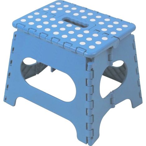 Marbueno taburete plegable escalón plástico 33x26x27 cm (1/4)