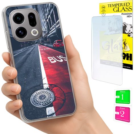 Funda para Oppo Find X9 con cubierta trasera y cristal 9H (1/5)