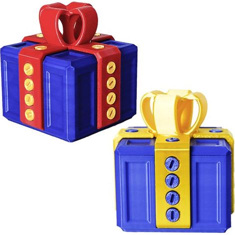 Coffret cadeau - Lot de 2 coffrets cadeaux amusants avec vis - Coffrets cadeaux originaux - Coffrets cadeaux creux, démontables et assemblables - Coffrets cadeaux de Noël créatifs, surprenants et amus (1/5)