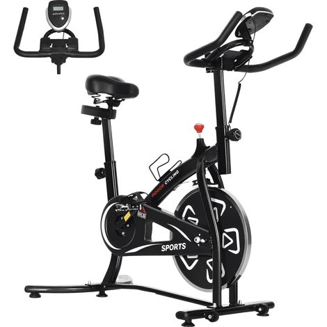 6kg Flywheel HOMCOM Indoor Stationary Exercise Bike LCD Monitor (1/5)