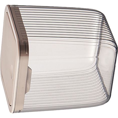 Poubelle de bureau en plastique transparente, Mini avec couvercle, poubelles de comptoir détachables, petite corbeille à déchets pour le bureau et la maison, Type de presse (1/5)