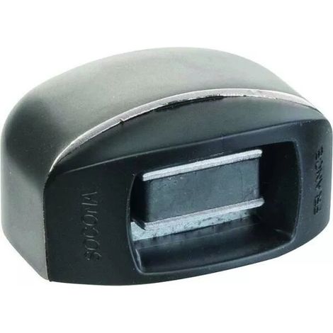 BUTOIR DE SOL MAGNETIQUE NICKEL MAT POUR PORTE D INTERIEUR
