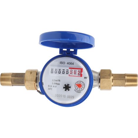 Compteur d'eau froide mécanique TSS3002E BSP 1/2 avec outils de mesure à aiguille pour la maison (1/5)