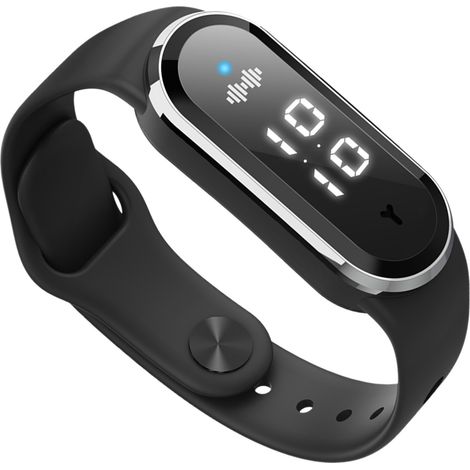 [Bracelet Anti-Moustiques] Bracelet Répulsif Ultrasonique Non-Toxique Sans DEET Rechargeable Protection Longue Horloge Multifonction (Type 2 Blanc) Silicone ABS (1/5)