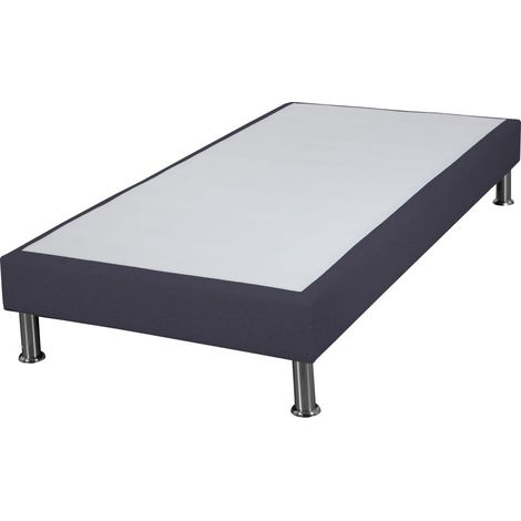 Sommier tapissier + pieds SR15 Volcan 80x200 Lattes bois massif - H.15 cm (1/2)