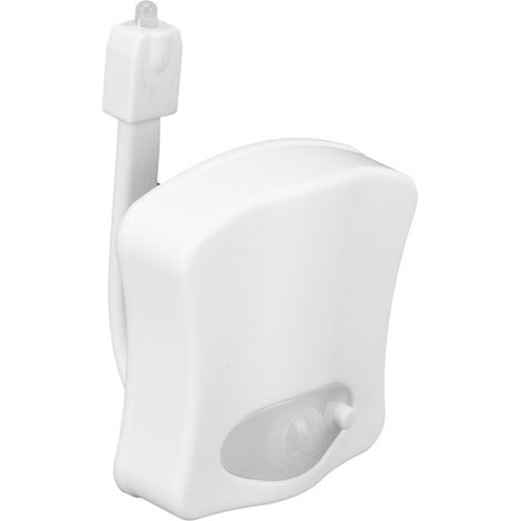 Lampe de toilette à détecteur de mouvement avec 8 LED de couleur, lampe de chevet suspendue pour salle de bain (1/5)