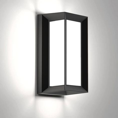 Applique Murale LED Exterieur/Interieur, 18W Applique Exterieure IP65 Etanche, 6500K Blanc Froid Lampe Murale Modernes en (1/5)
